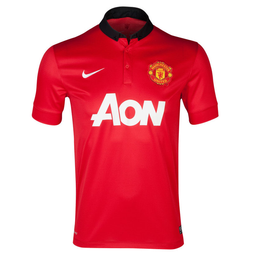 13-14 Manchester United #14 CHICHARITO Home Jersey Shirt - Click Image to Close
